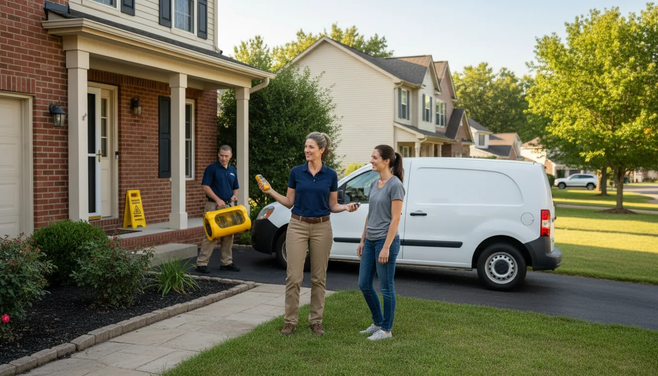 Residential water damage restoration in New Ulm, MN